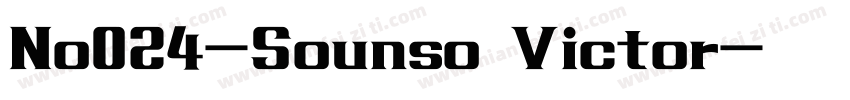 No024-Sounso Victor字体转换